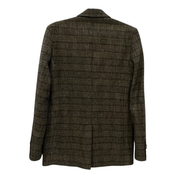 IRO Houli Plaid Tweed Blazer Jacket Brown FR 36 US 4 Oversized Wool Check - Picture 8 of 13